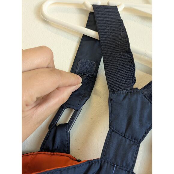 Old Navy Toddler Boy Snow Bib Blue Orange Snow Suit Light Weight Sz 18-24 M - Picture 10 of 12